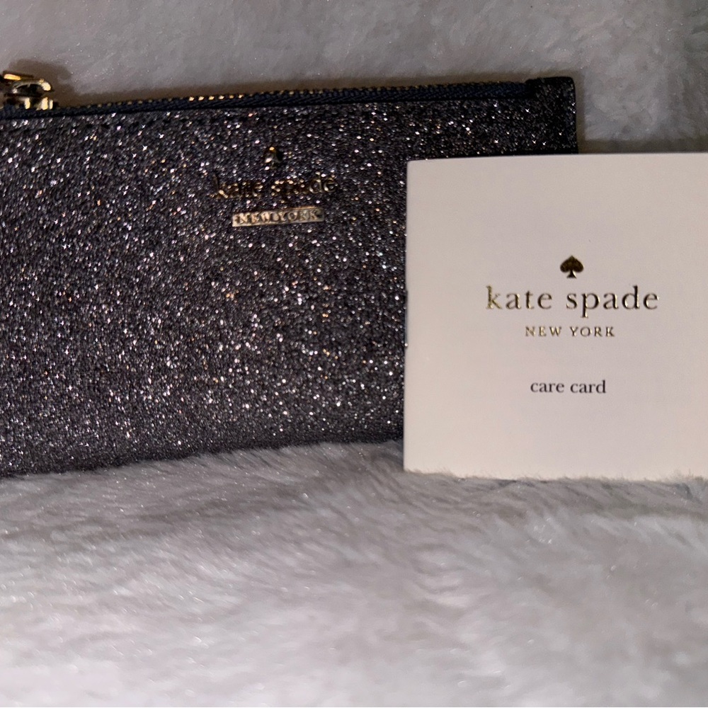 Kate Spade Glittery Silver Wallet